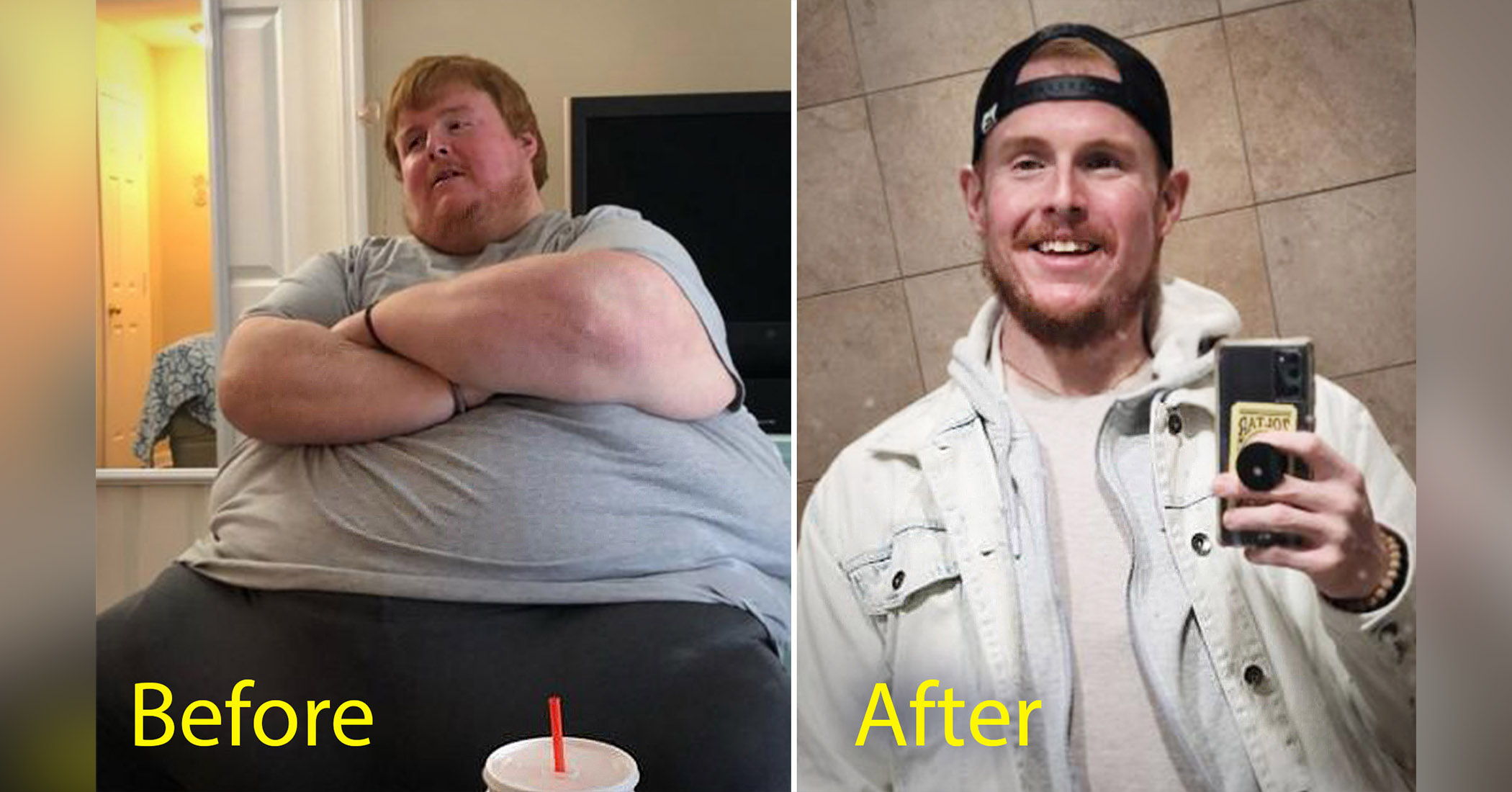 NextImg:Obese young man weighed 825 pounds now unrecognizable after dropping 600 pounds