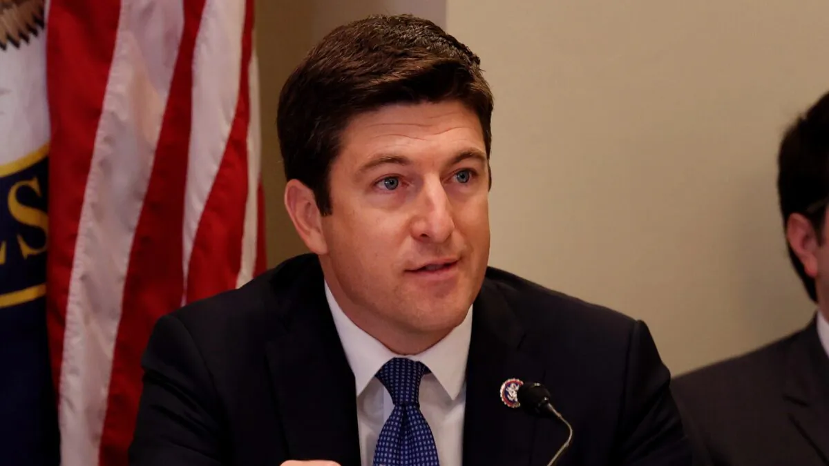 U.S. Rep. Bryan Steil (R-Wis.) speaks at a hearing with the House Administration subcommittee on Elections in Washington on June 24, 2021. (Anna Moneymaker/Getty Images)