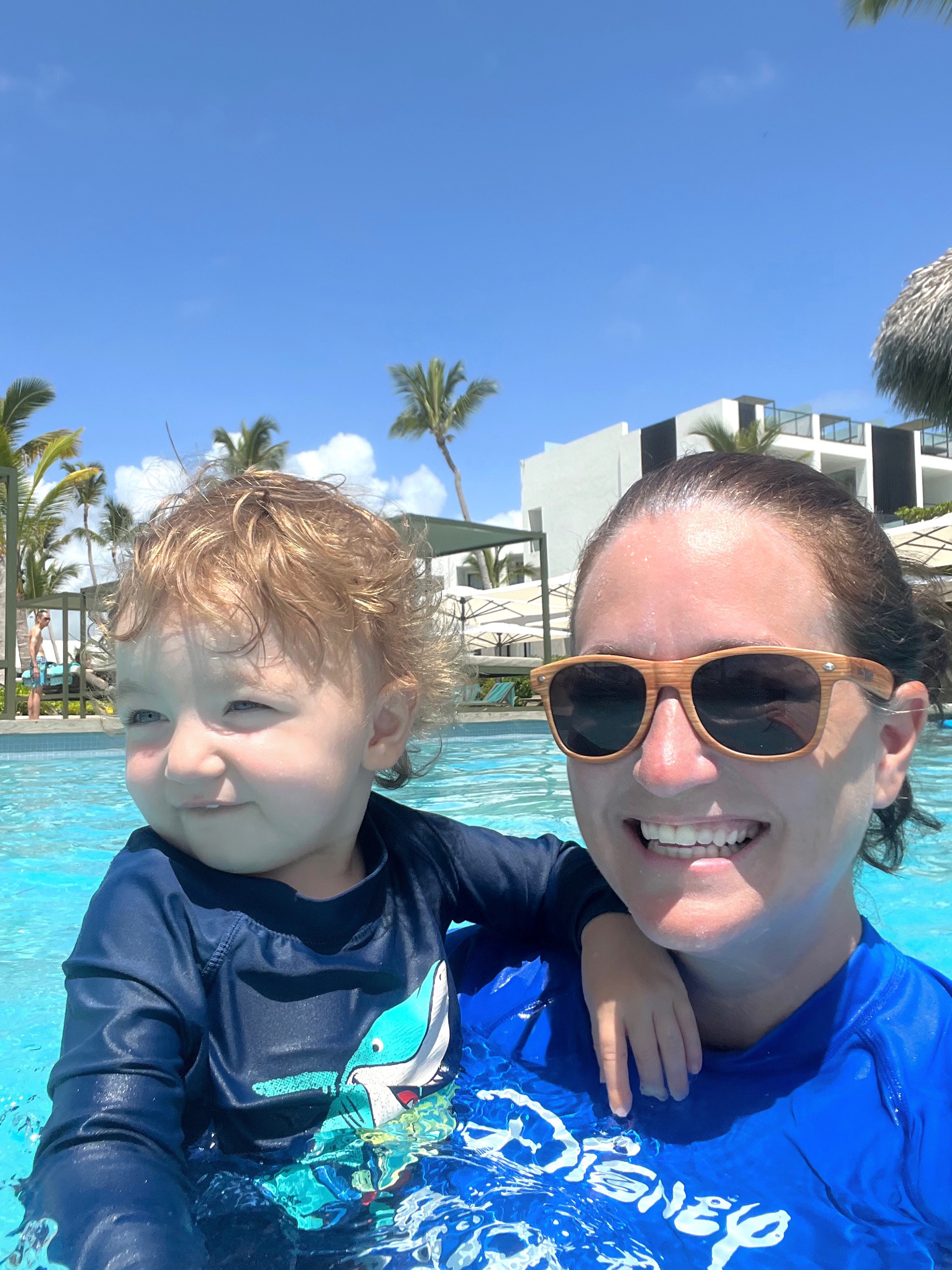 Max Smith, 2, with his mom, Lesley Carter