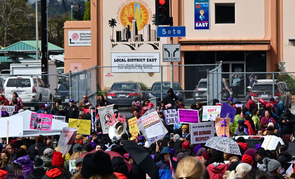 NextImg:Los Angeles School District Union Strike Enters Final Day