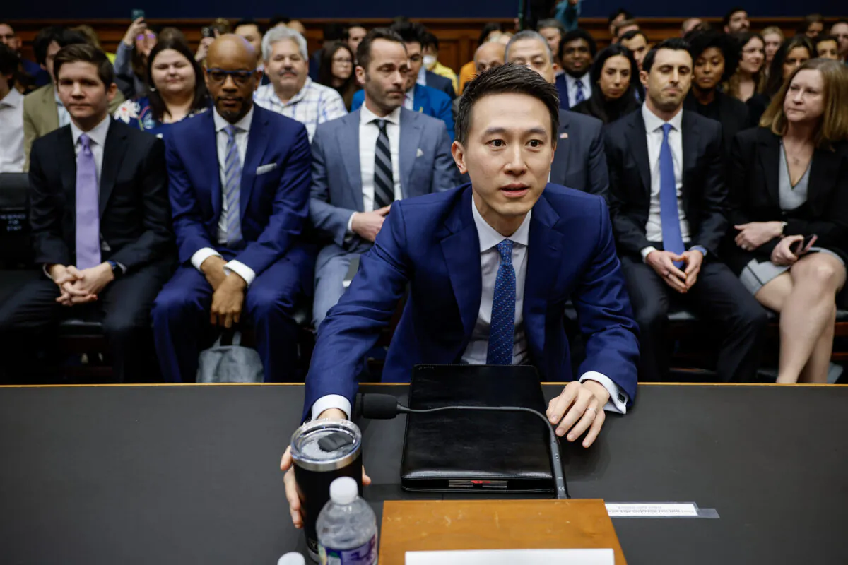 TikTok CEO Shou Zi Chew prepares to testify before the House Energy and Commerce Committee in the Rayburn House Office Building on Capitol Hill on March 23, 2023 in Washington. Chip Somodevilla/Getty Images)