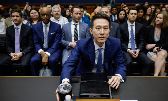 TikTok CEO Shou Zi Chew prepares to testify before the House Energy and Commerce Committee in the Rayburn House Office Building on Capitol Hill on March 23, 2023 in Washington. Chip Somodevilla/Getty Images)