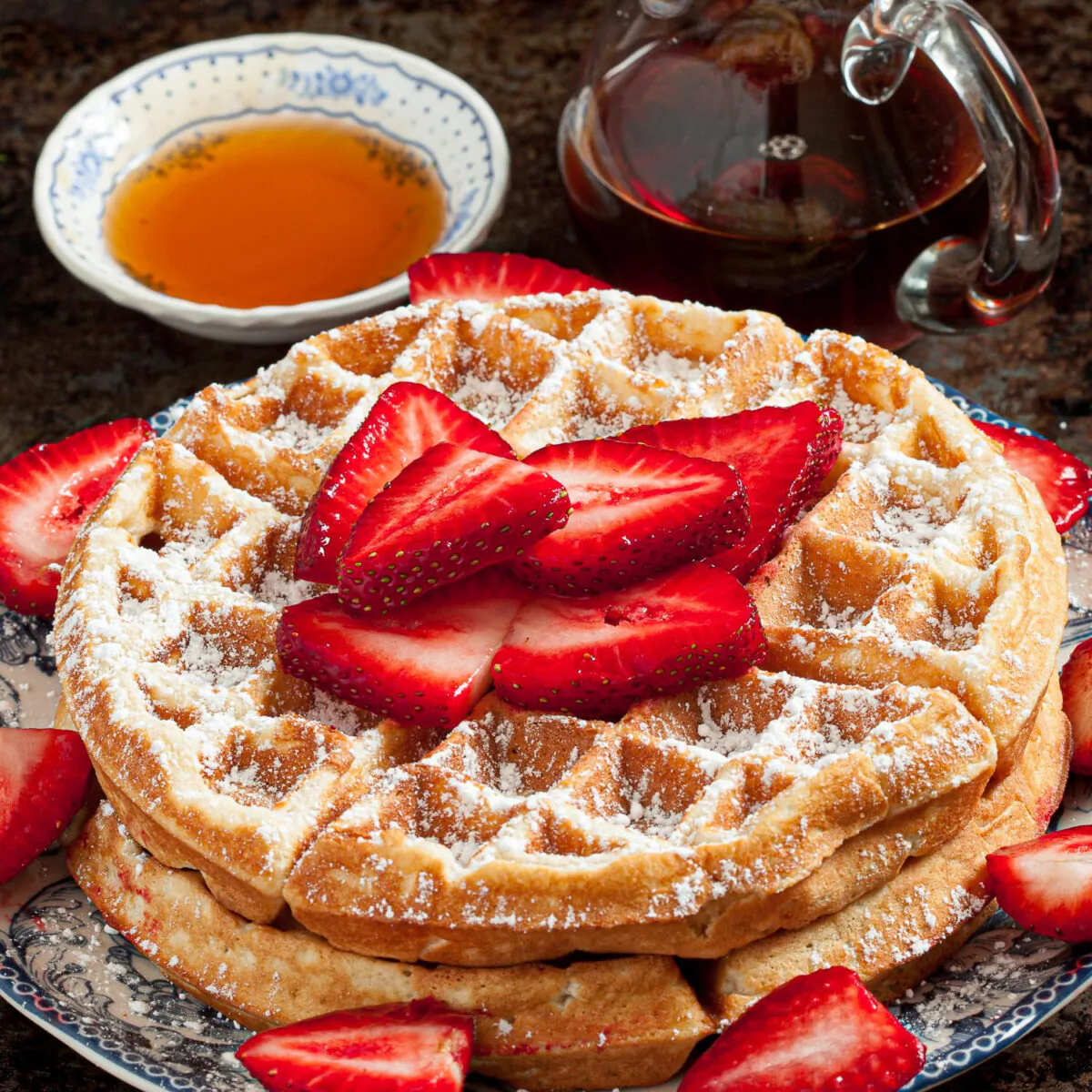 This fluffy Belgian waffles recipe is the perfect breakfast for even the pickiest crowd! (Courtesy of Amy Dong)