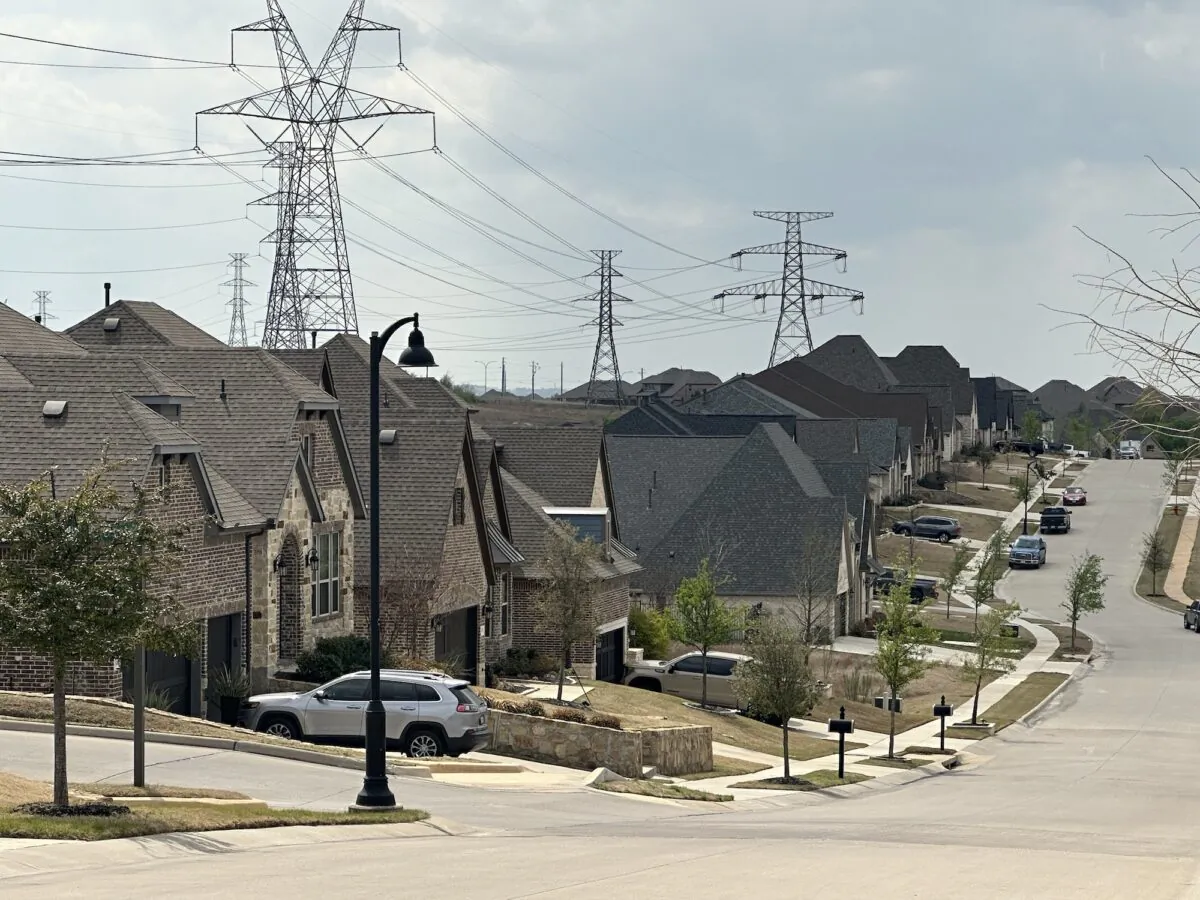 A neighborhood in Roanoke, Texas, on March 23, 2023. (Jana J. Pruet/The Epoch Times)