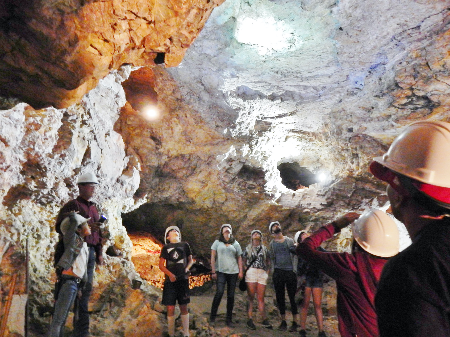 Visitors to the Good Enough Mine explore the same areas early silver-miners did in Tombstone, Arizona. 