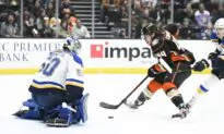 Blues Finish Off Season Sweep of Ducks