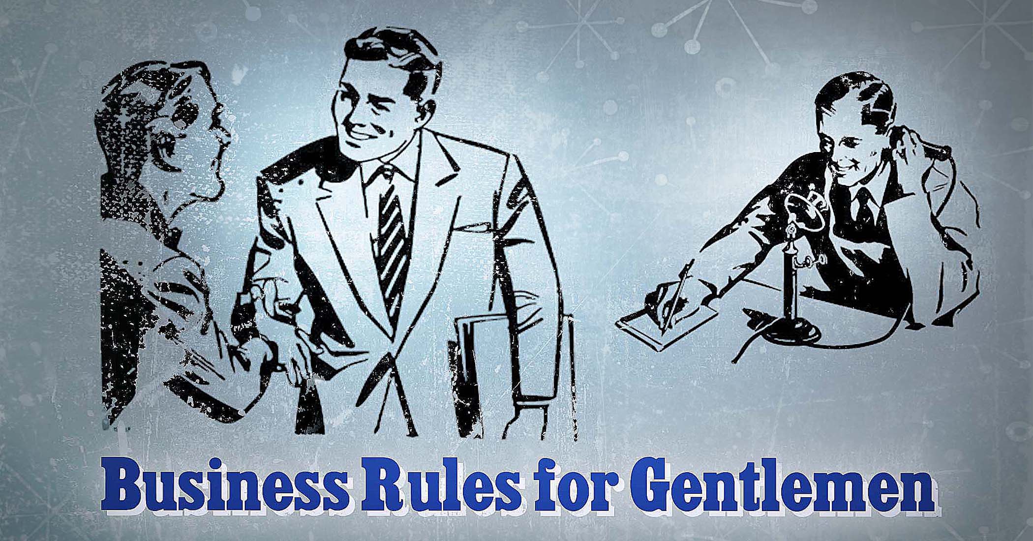 8 Rules of Business Etiquette for the Gentleman From a Manners Manual ...