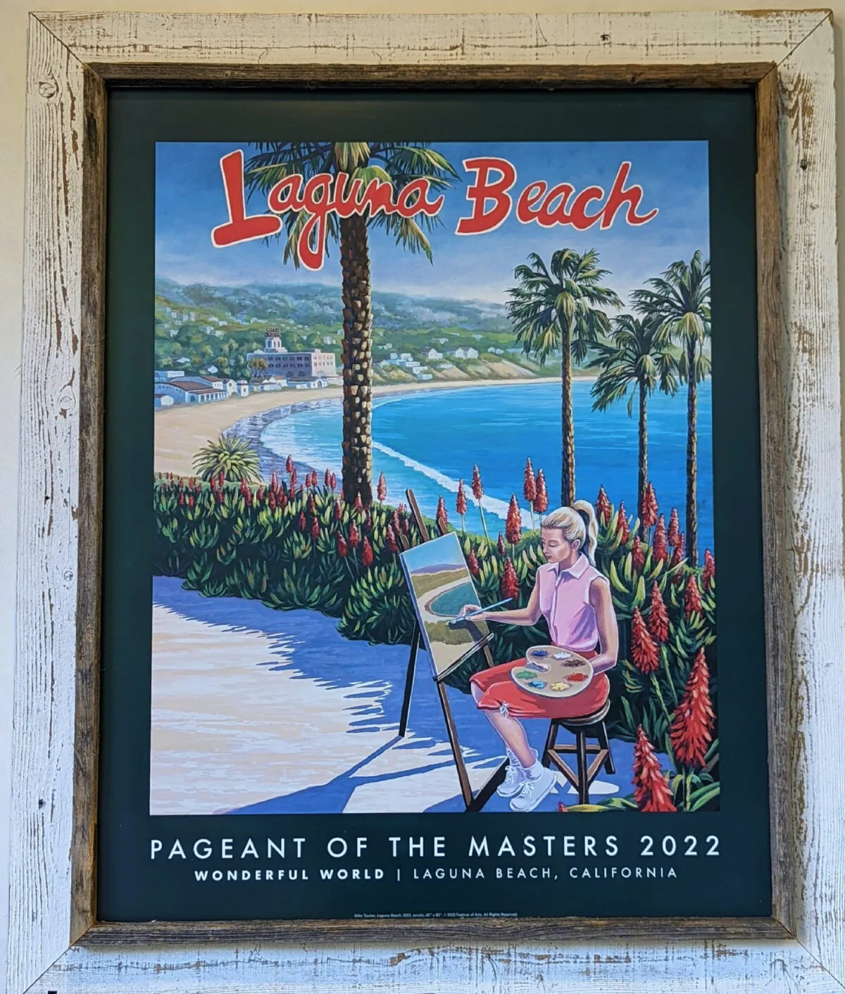 A tableaux of vintage travel posters opened the 2022 Pageant of the Masters theatrical travelogue, “Wonderful World,” in Laguna Beach, California. (Photo courtesy of Athena Lucero)