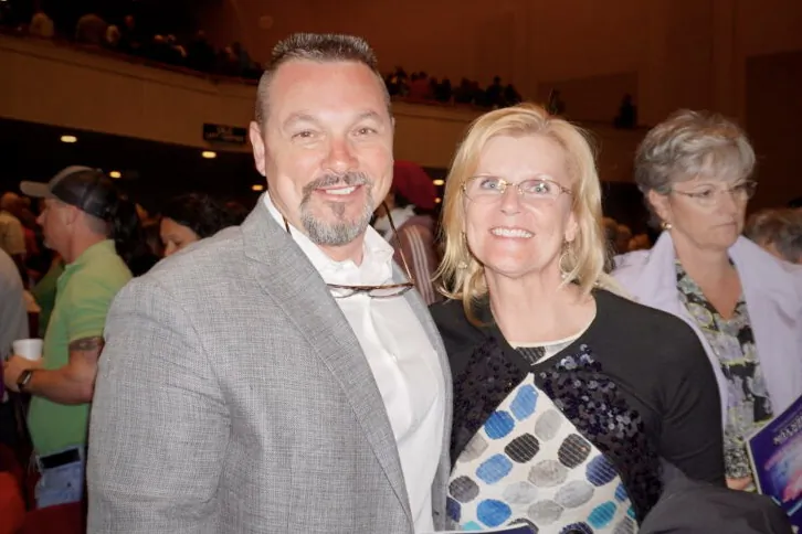 Andy and Renee Locklair attented Shen Yun Performing Arts at the Spartanburg Memorial Auditorium on March 26., 2023.(Sherry Dong/The Epoch Times)