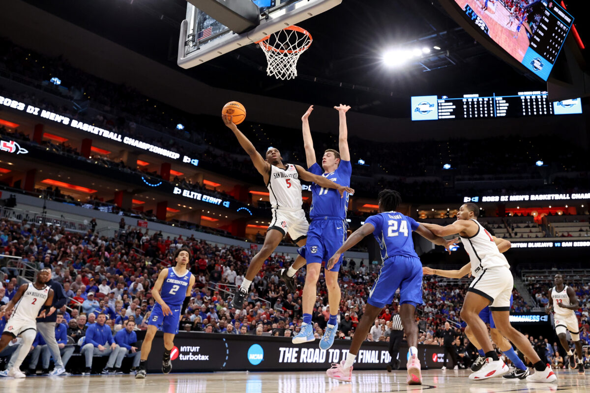 NextImg:San Diego State Muscles Past Creighton, Makes 1st Final Four