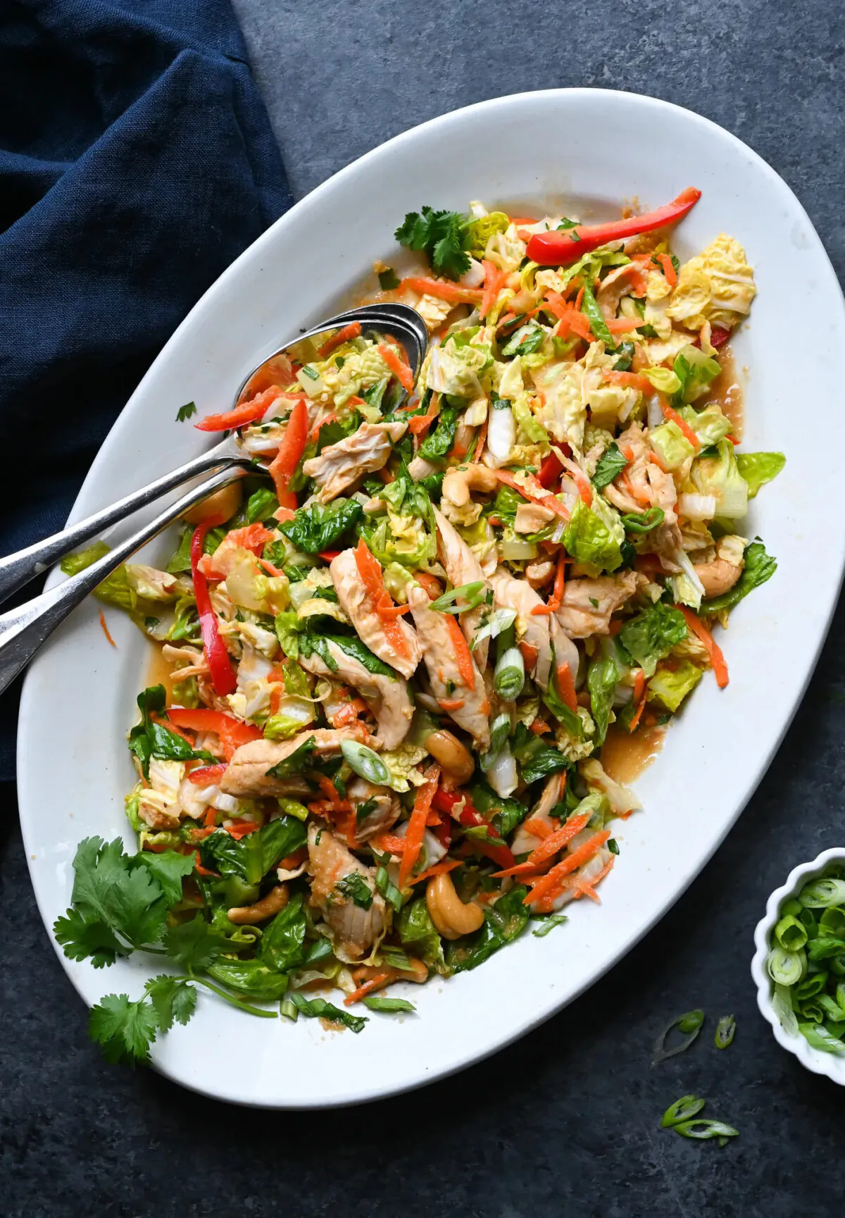 This salad is quick to put together—and more so if you use rotisserie chicken. (Courtesy of Jennifer Segal)