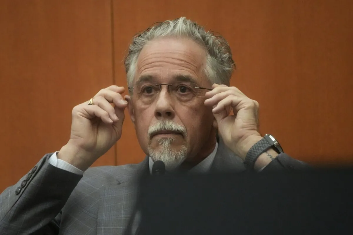 Terry Sanderson testifies in court in Park City, Utah, on March 27, 2023. (Rick Bowmer/AP Photo, Pool)
