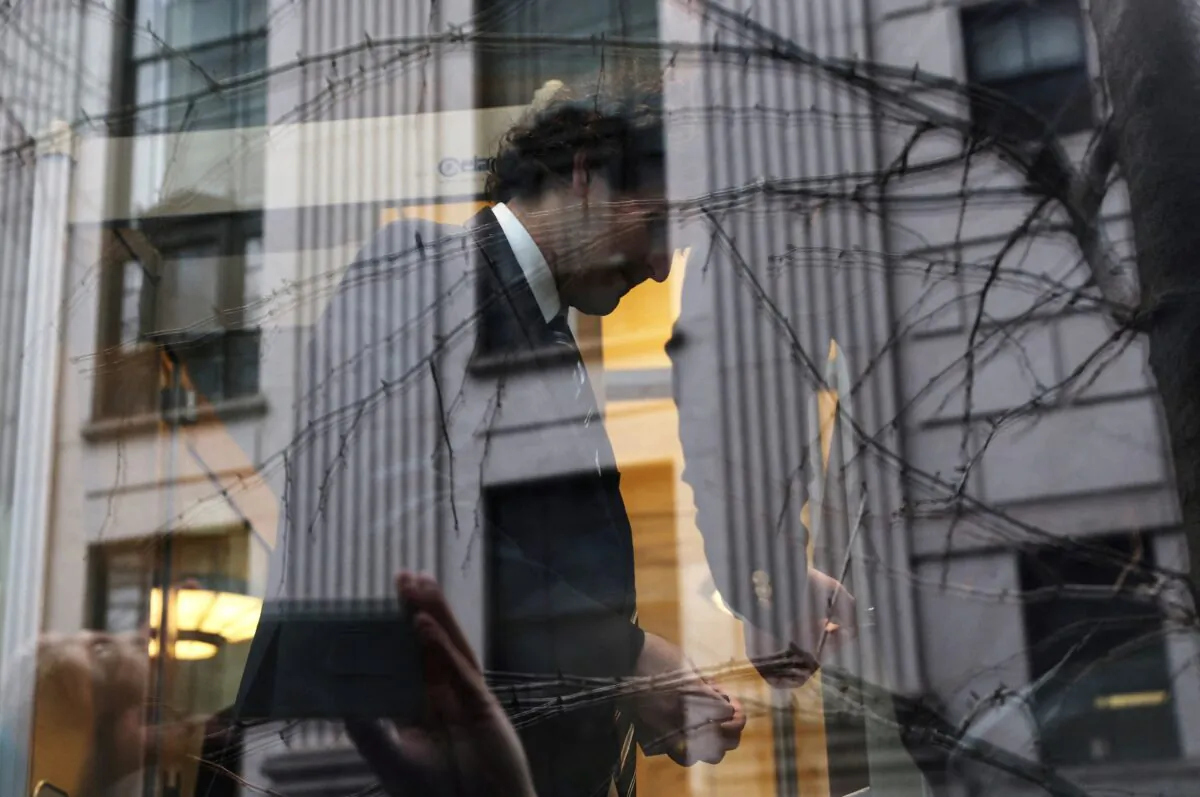 Former FTX Chief Executive Sam Bankman-Fried, who faces fraud charges over the collapse of the bankrupt cryptocurrency exchange, arrives for his court hearing at a federal court in New York on Feb. 9, 2023. (Shannon Stapleton/Reuters)