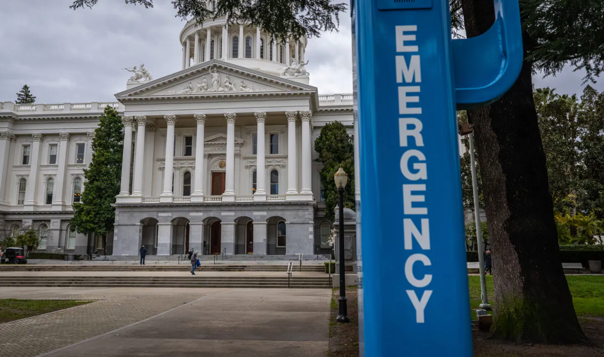 The California state capitol building in Sacramento, Calif., on March 11, 2023. (John Fredricks/The Epoch Times)