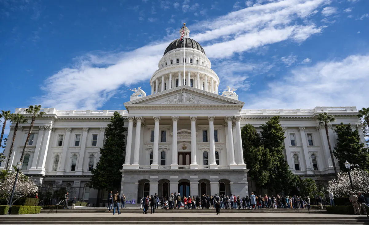 The California State Capitol building in Sacramento on March 11, 2023. (John Fredricks/The Epoch Times)