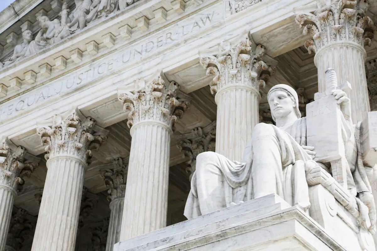 The U.S. Supreme Court in Washington on March 23, 2023. (Richard Moore/The Epoch Times)