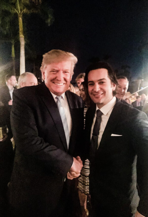 President Donald Trump and #WalkAway founder Brandon Straka.