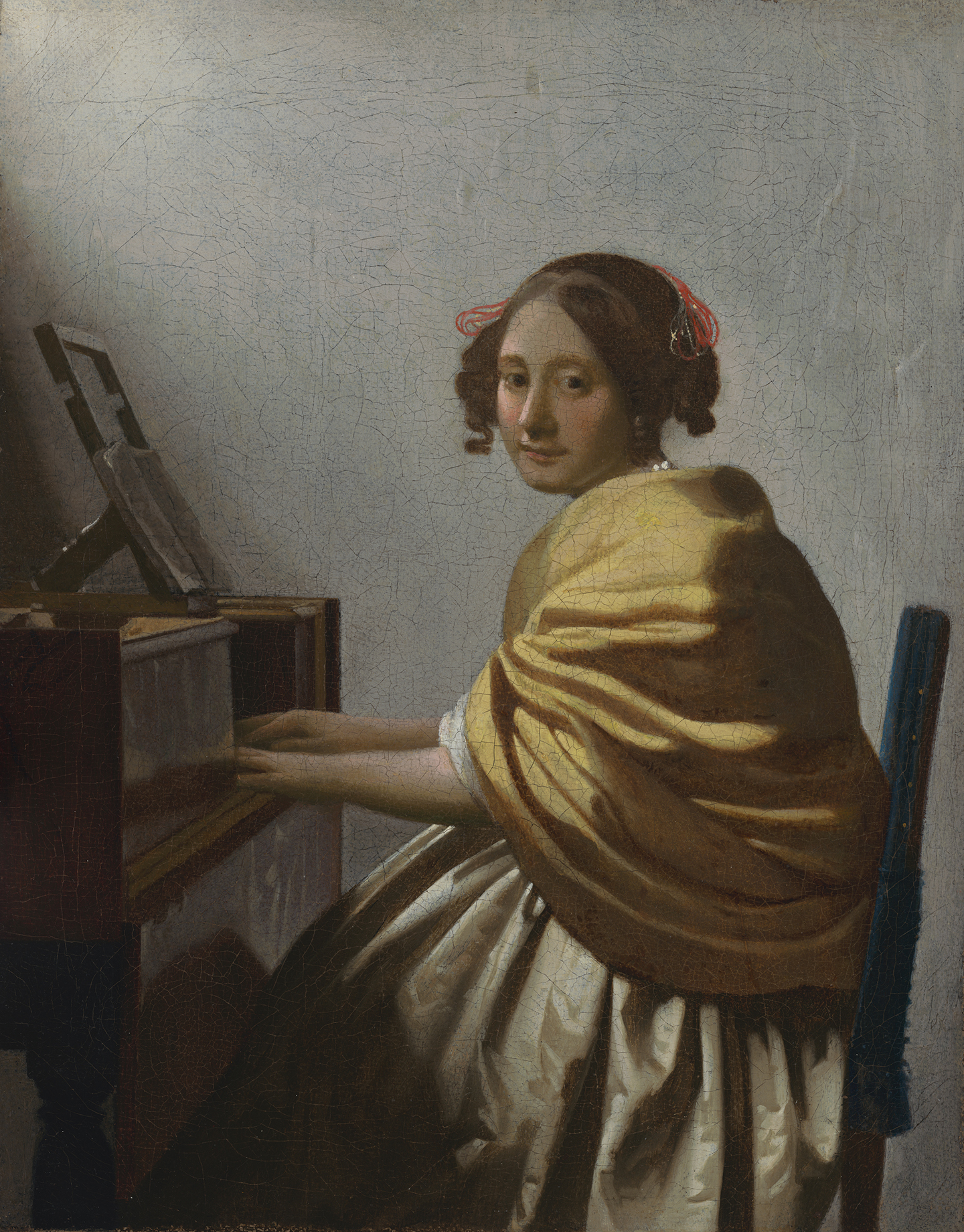 Vermeer Young Woman Seated at a Virginal