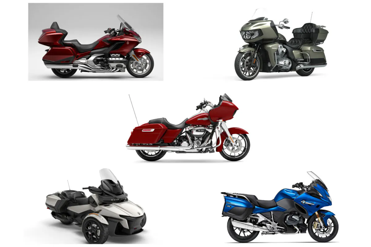 (Courtesy of BMW, Harley-Davidson, Can-Am, Indian Mortorcycles, Honda)