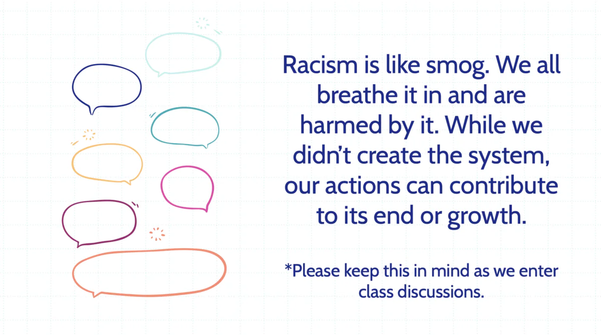 Screenshot of a Fairfax County Public Schools SEL lesson taught to middle school students. (Courtesy of Stephanie Lundquist-Arora)
