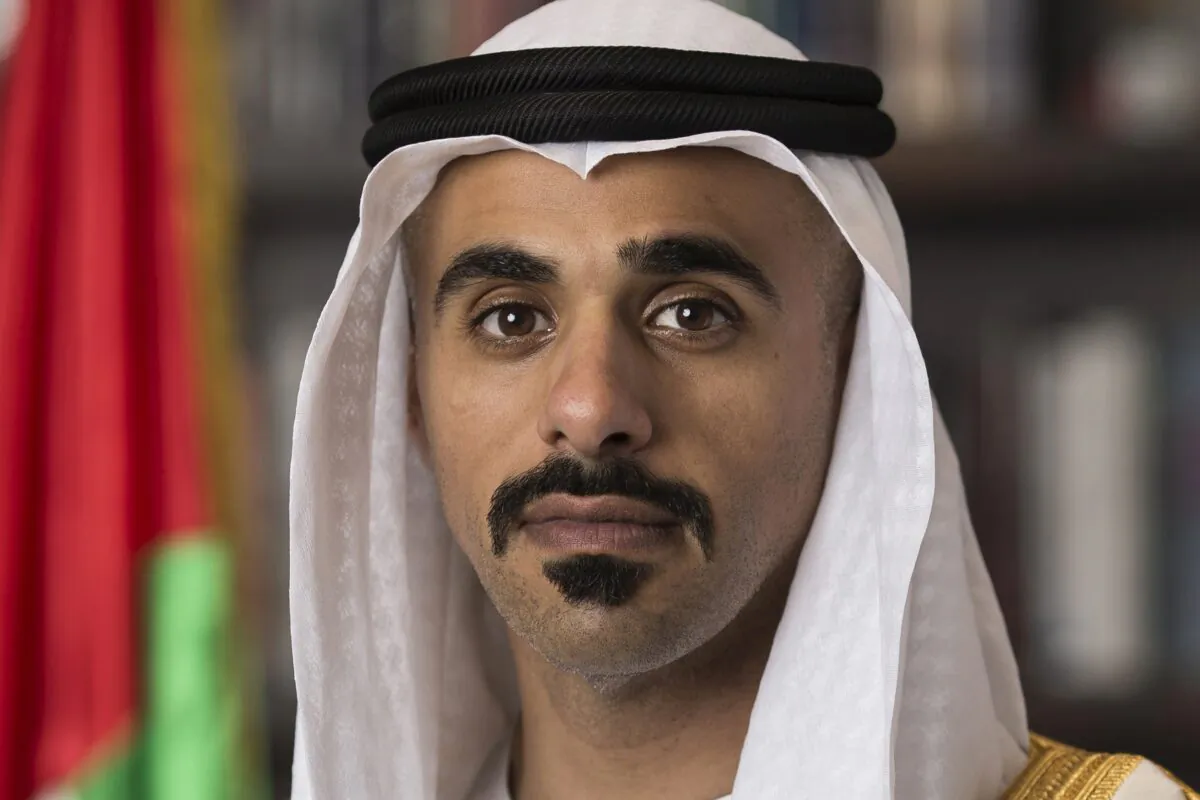 Major General Sheikh Khaled bin Mohamed bin Zayed Al Nahyan, Chairman of the UAE State Security Department poses for an official portrait in Abu Dhabi, United Arab Emirates, on Feb. 15, 2016. (Ryan Carter/Crown Prince Court - Abu Dhabi, WAM via AP)