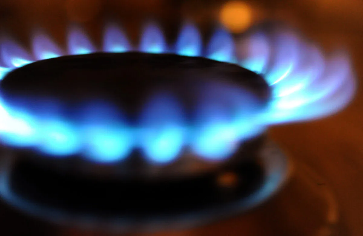 A gas burner working. (Fred Tanneau/AFP via Getty Images)