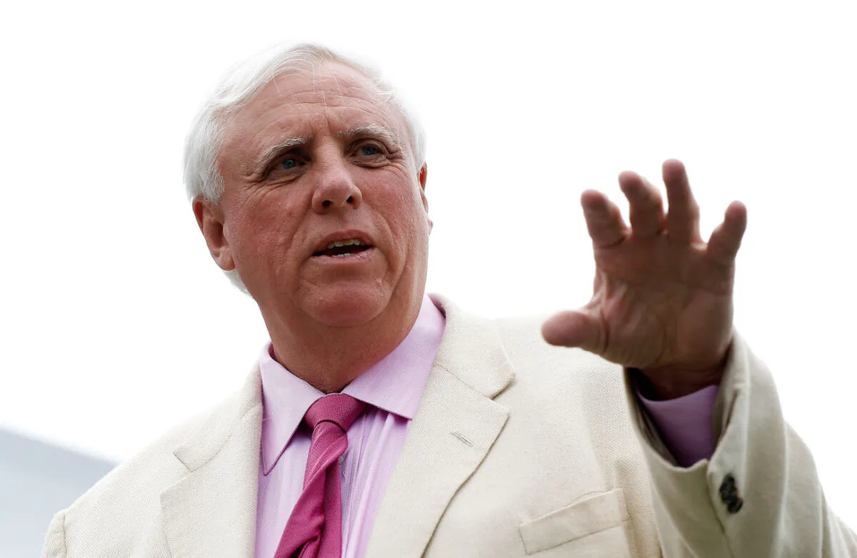 West Virginia Gov. Jim Justice in White Sulphur Springs, W.Va., in a file image. (Scott Halleran/Getty Images)