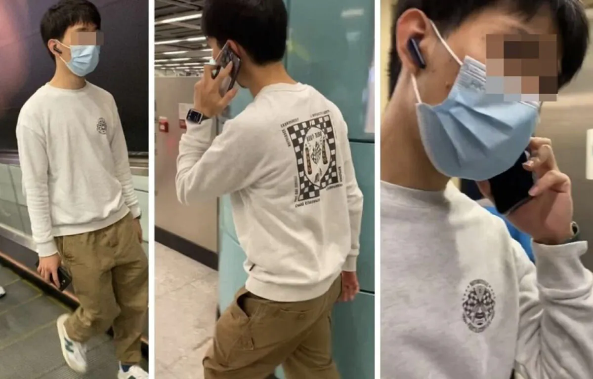 On March 24, Hong Kong English-language online media "Hong Kong Free Press" (HKFP) reported that one of its court reporters was followed by two suspicious persons. When the reporter questioned their identity, they quickly fled. (Courtesy HKFP)