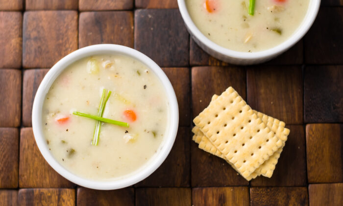 Corn Chowder With Potato, Tomato, and Celery (Recipe)