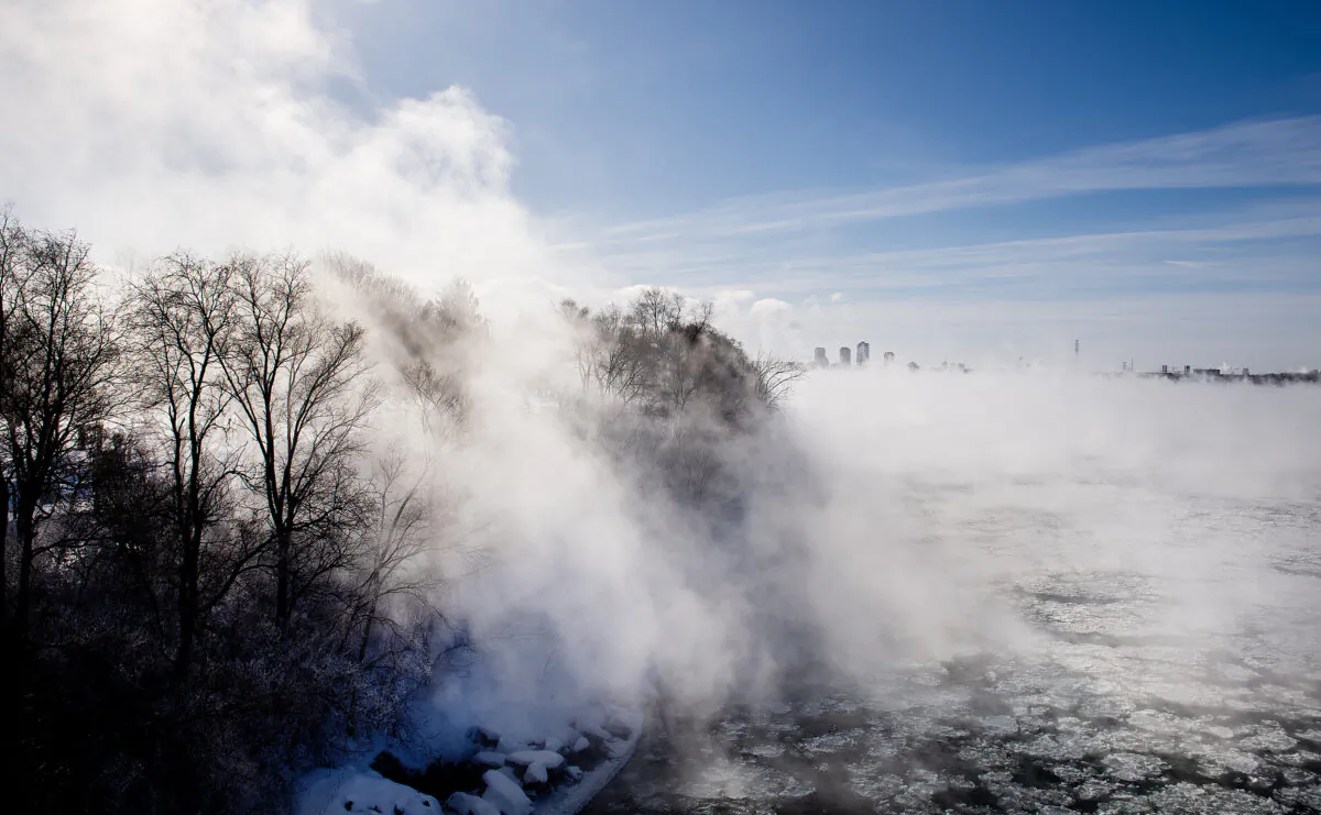 St. Lawrence River near Montreal on Feb. 4, 2023. (The Canadian Press/Graham Hughes)