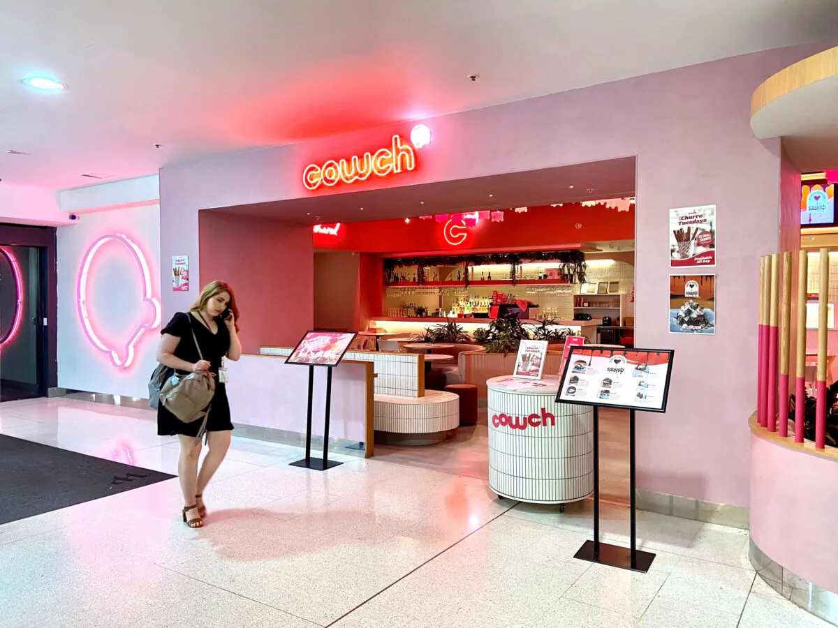 An image of Cowch Desert and Cocktail Bar at Westfield Garden City in Brisbane, Australia on March 23, 2023. (Daniel Teng/The Epoch Times)
