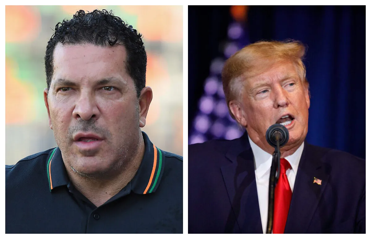 Joe Tacopina and Donald Trump. (Alessandro Sabattini/Getty Images)