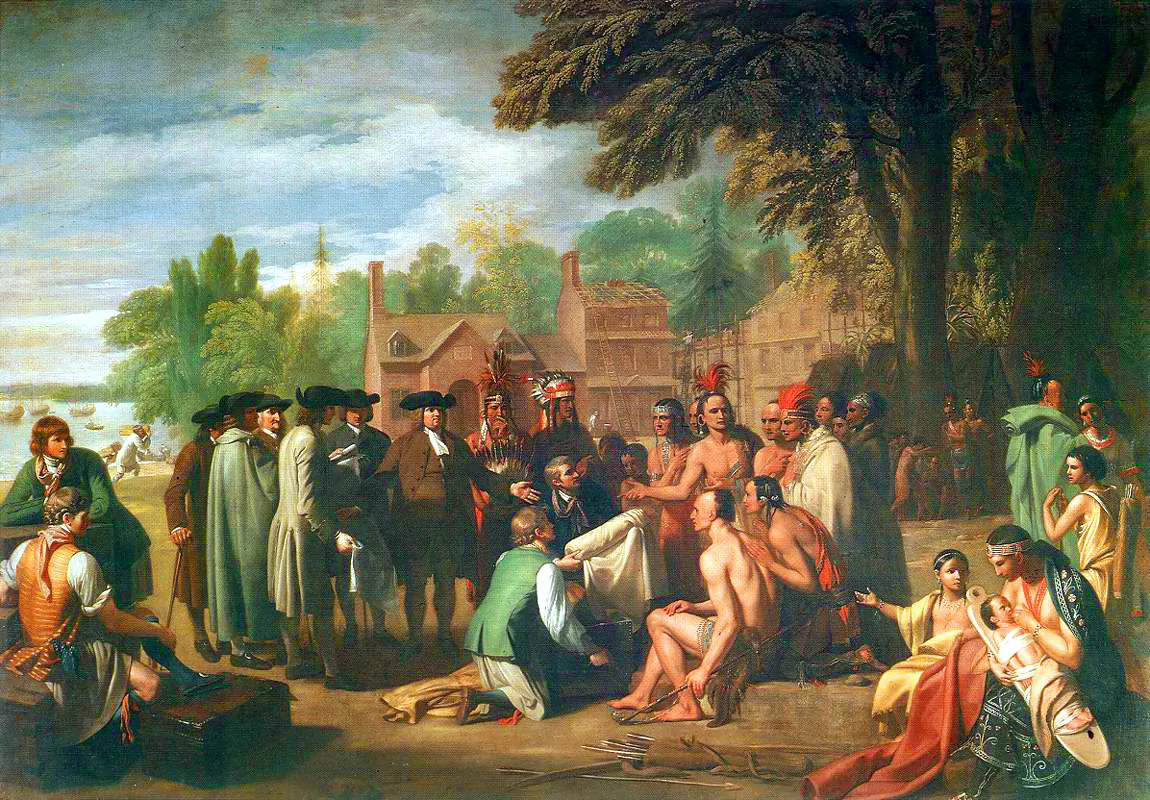 "The Treaty of Penn with the Indians," 1771-72, by Benjamin West. (Public Domain)