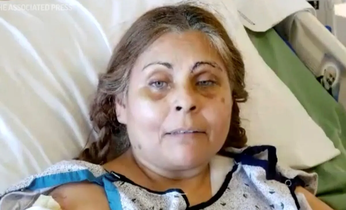 Patricia Borges is interviewed at Reading Hospital in West Reading, Pa., on March 25, 2023. (AP Photo)