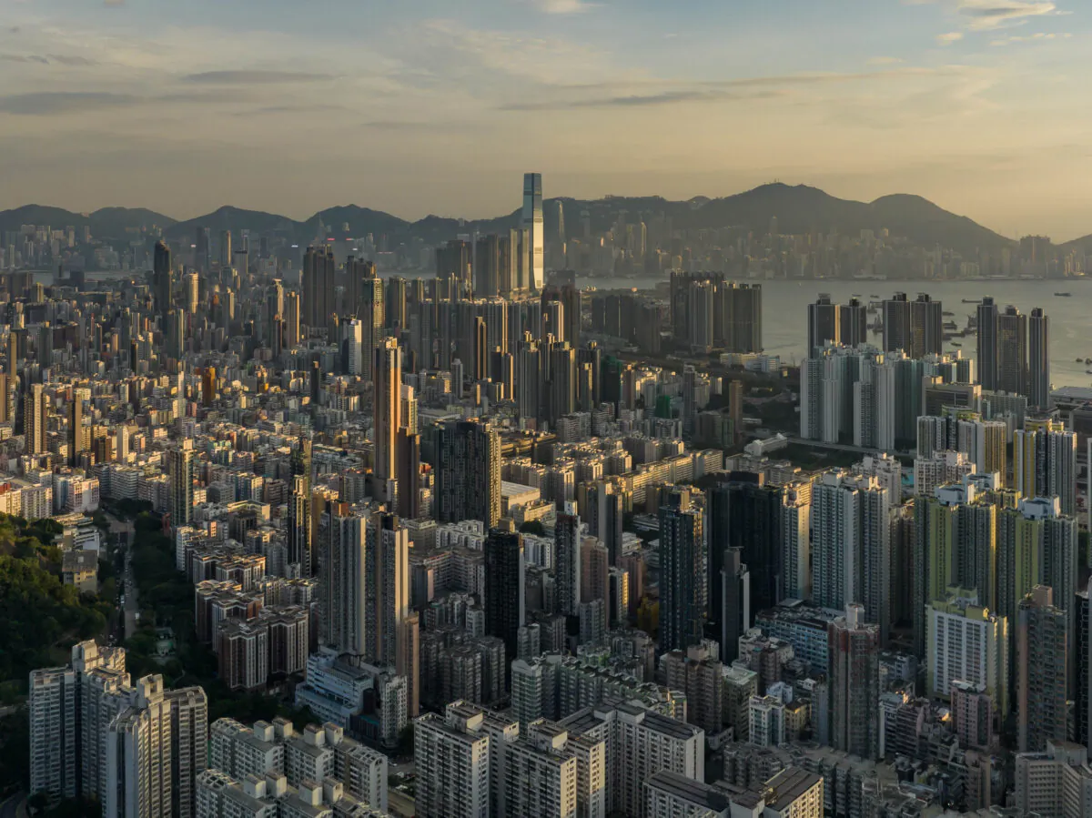 A general view of Hong Kong taken on Oct. 16, 2022, shows one of the densest urban population centers in the world, with its developed areas reaching skyward to house its nearly 7,000 people. (Photo by Anthony Kwan/Getty Images)