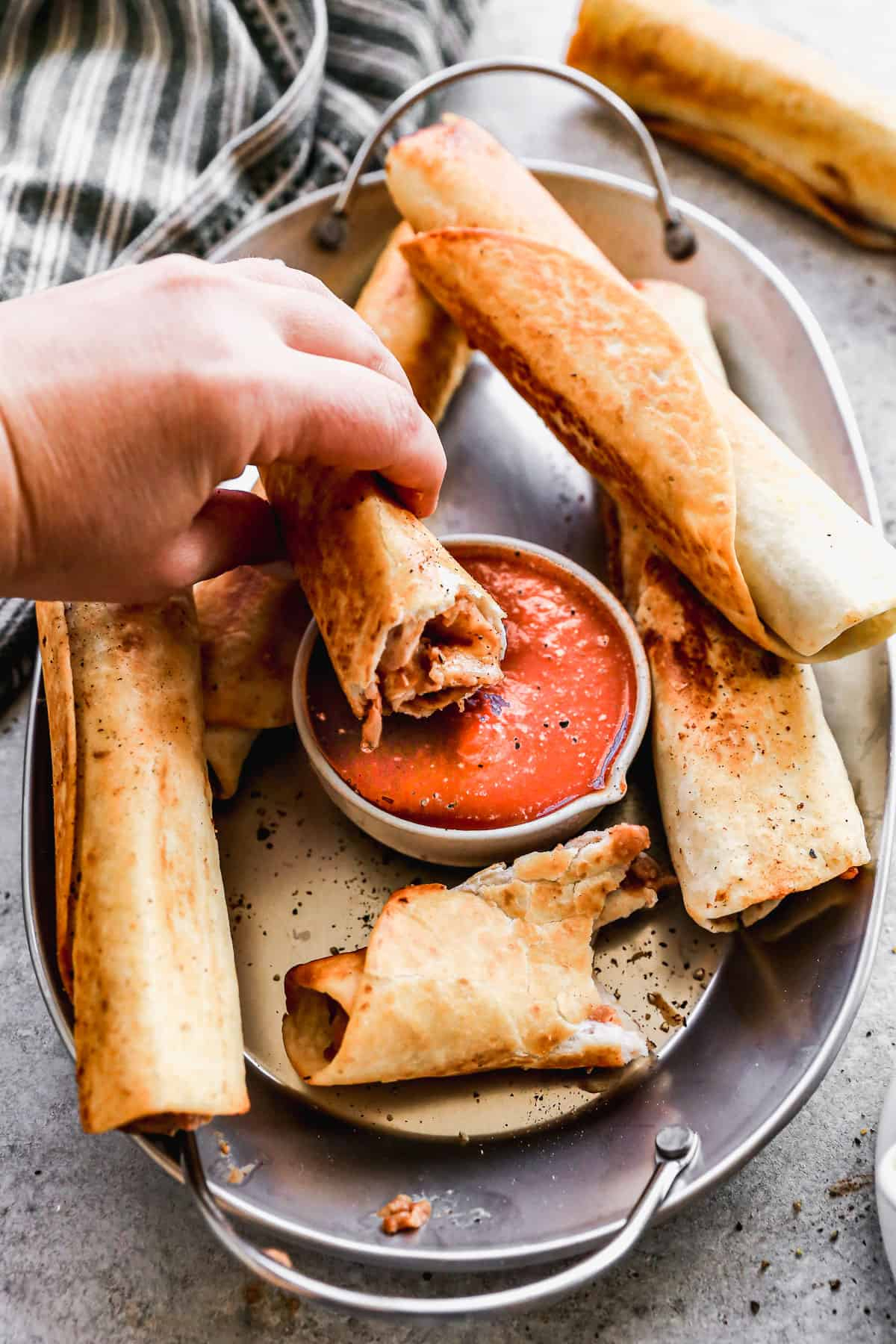 Crispy Bean and Cheese Burritos