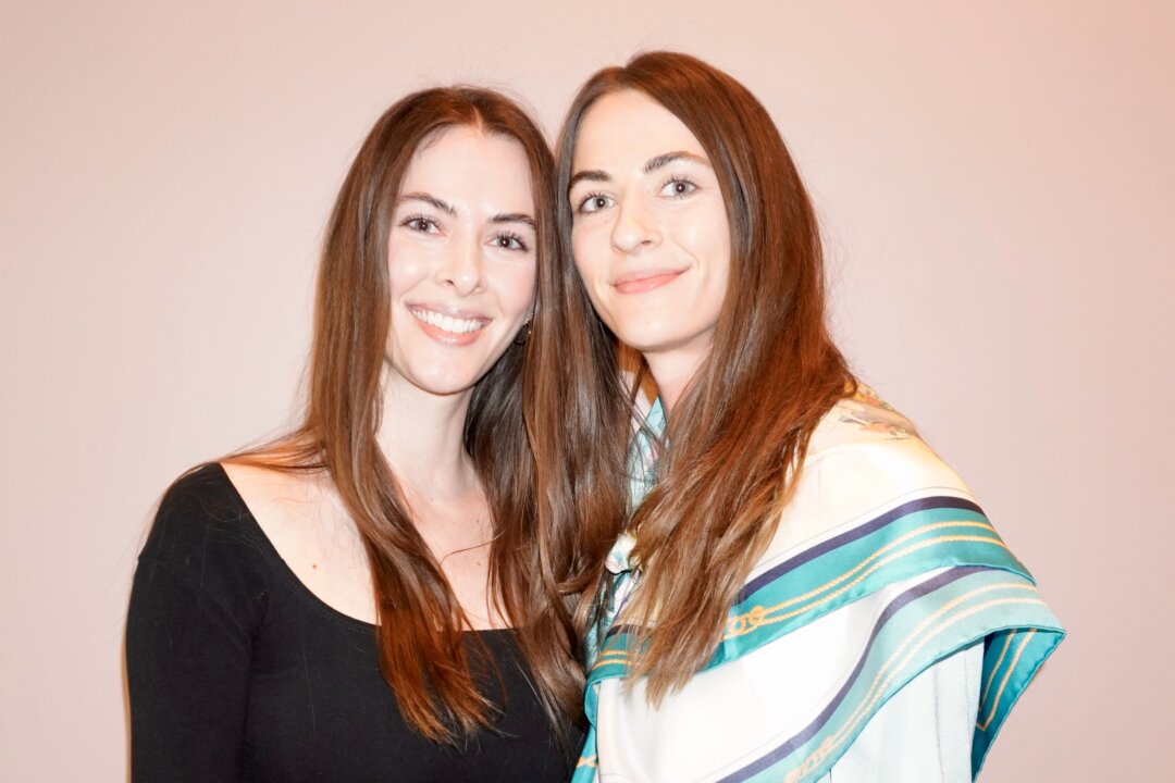 Sharon (L) and Hannah Talcott enjoyed Shen Yun's evening performance at The Center for Performing Arts on April 30, 2023. (Nancy Ma/The Epoch Times)
