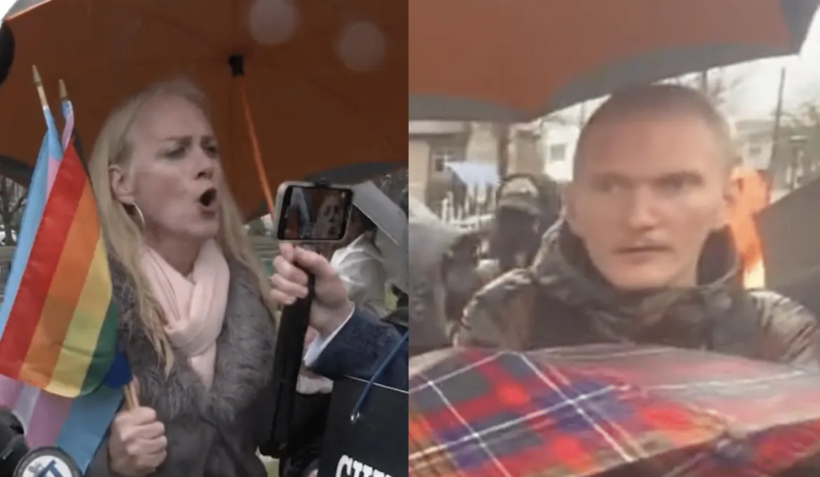 Images released by the Vancouver Police Department related to an investigation of "violent confrontations" at a trans-rights rally in Vancouver on March 31, 2023. (HO/Vancouver Police Department)
