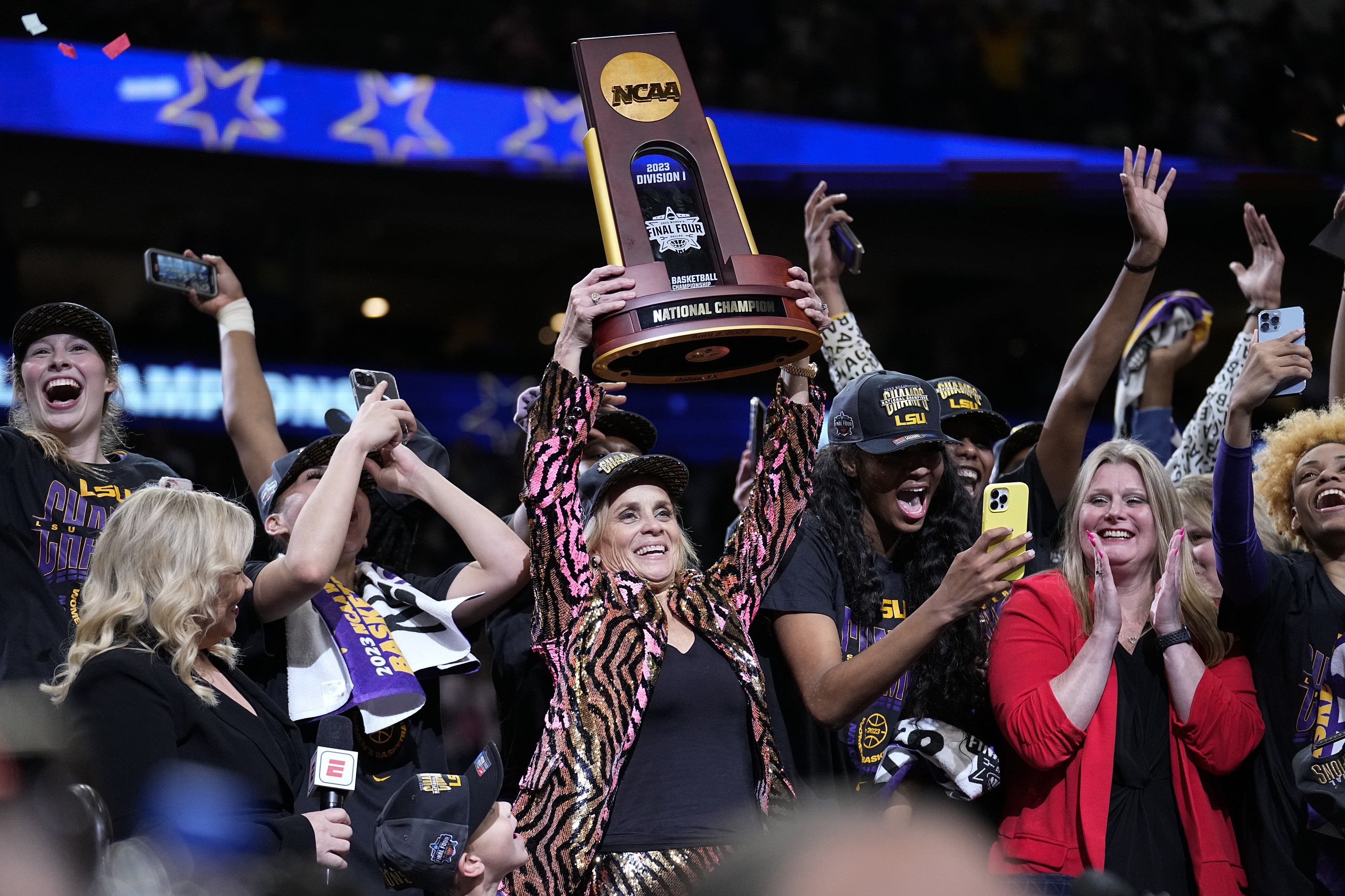 LSU Wins 1st NCAA Title Mulkeys 4th Beating Clark Iowa LSU Wins 1st NCAA Title Mulkeys 4th Beating Clark Iowa