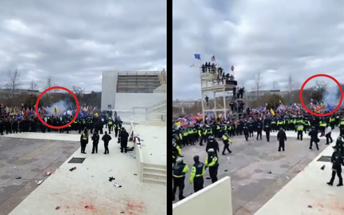 NextImg:Undercover Video Captured 40 Munition Blasts in Jan. 6 Crowds at US Capitol