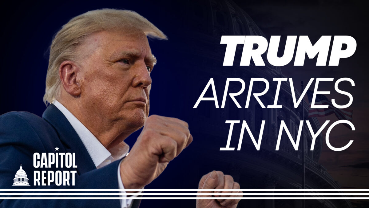 NextImg:Capitol Report: Trump Arrives in Manhattan Ahead of Arraignment; Why Has Manhattan District Attorney Kept Indictment Under Seal?