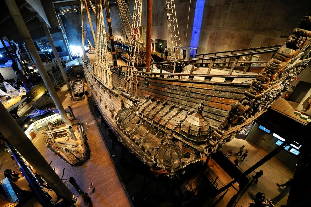 The royal warship Vasa is seen at the Vasamuseet museum in Stockholm on April 24, 2011. (Scanpix Sweden, Anders Wiklund/AP Photo)