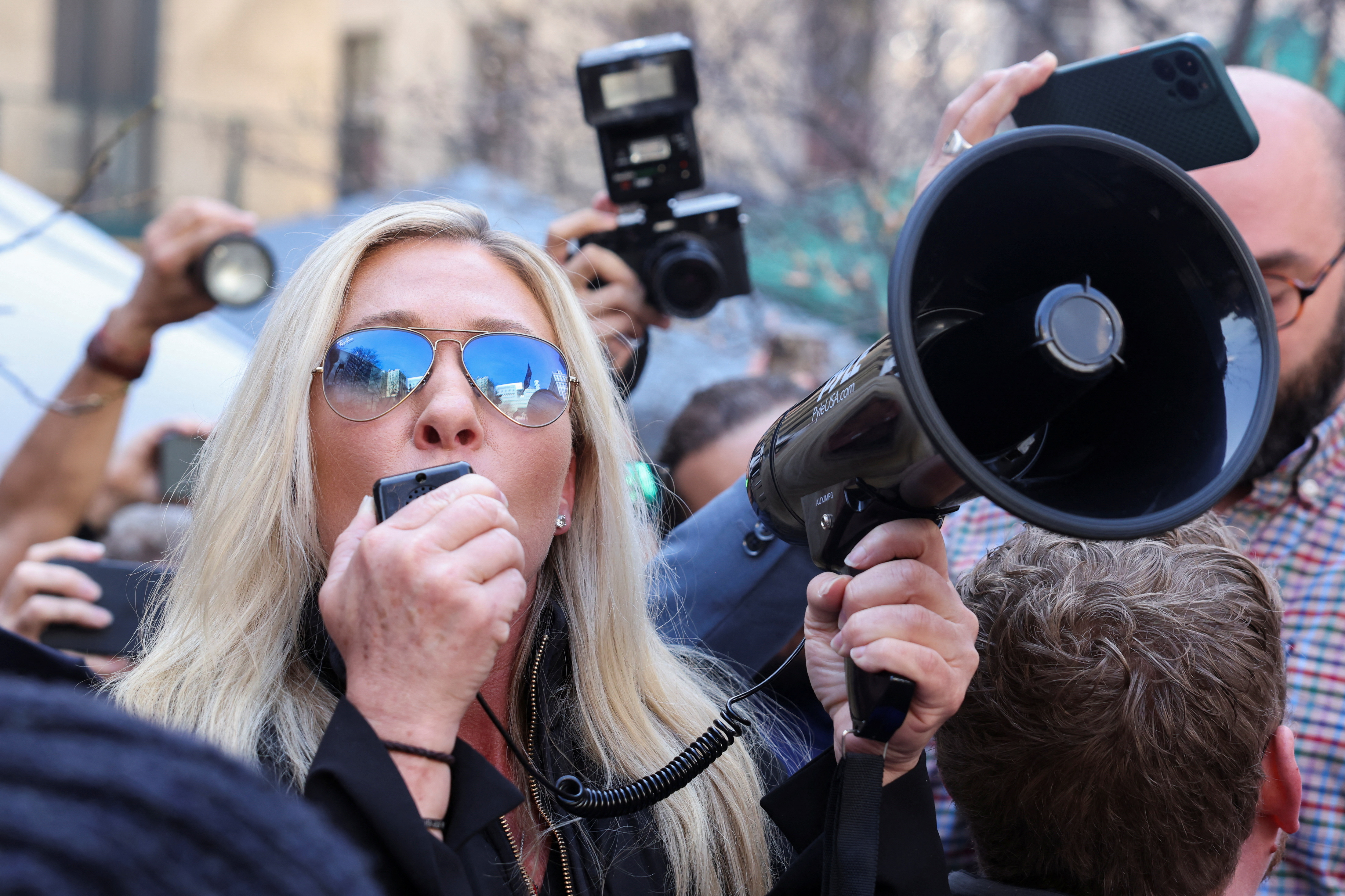 'This Is What Happens in Communist Countries': Rep. Greene Decries Trump Indictment in Rally Outside NY Courthouse - Vimarsana News