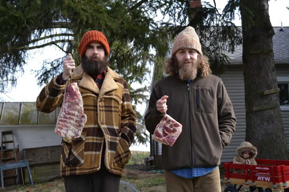 Doug Wharton and Andy Lane of Hand Hewn Farm. (Courtesy of Hand Hewn Farm)