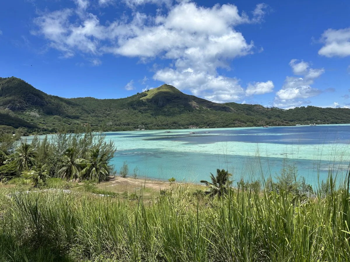 Coastline of Mangareva, the largest island in the Gambiers, French Polynesia. (Tim Johnson)