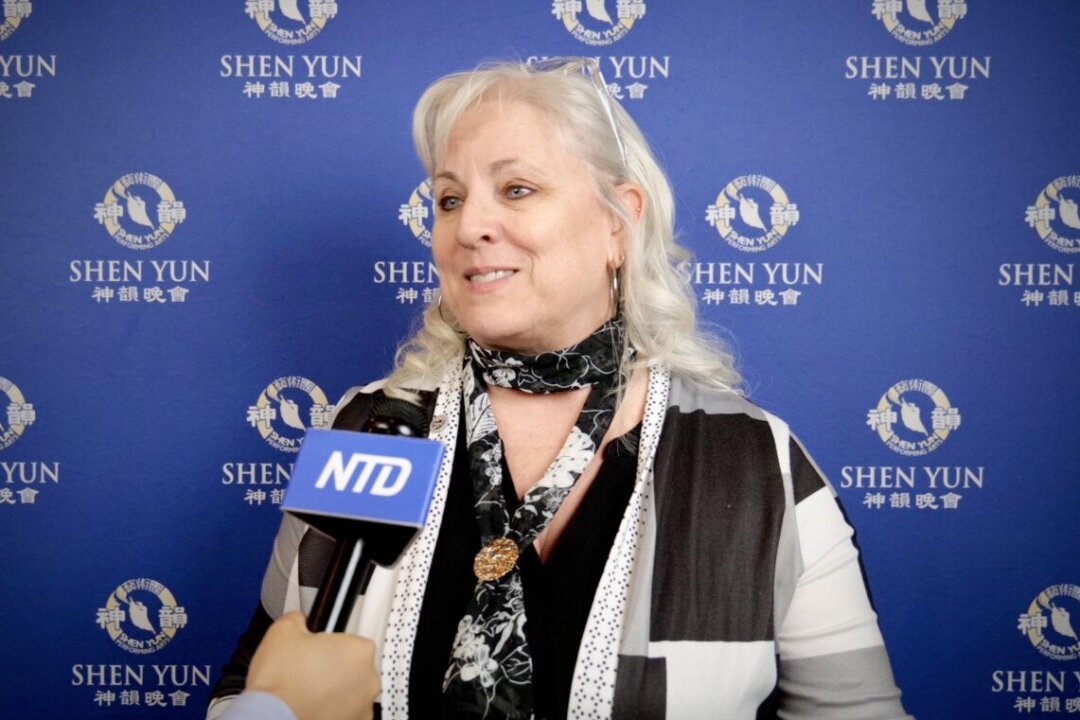 Mary Ann Borgeson enjoyed Shen Yun's evening performance at the Orpheum Theater, in Omaha, on April 4, 2023. (NTD)