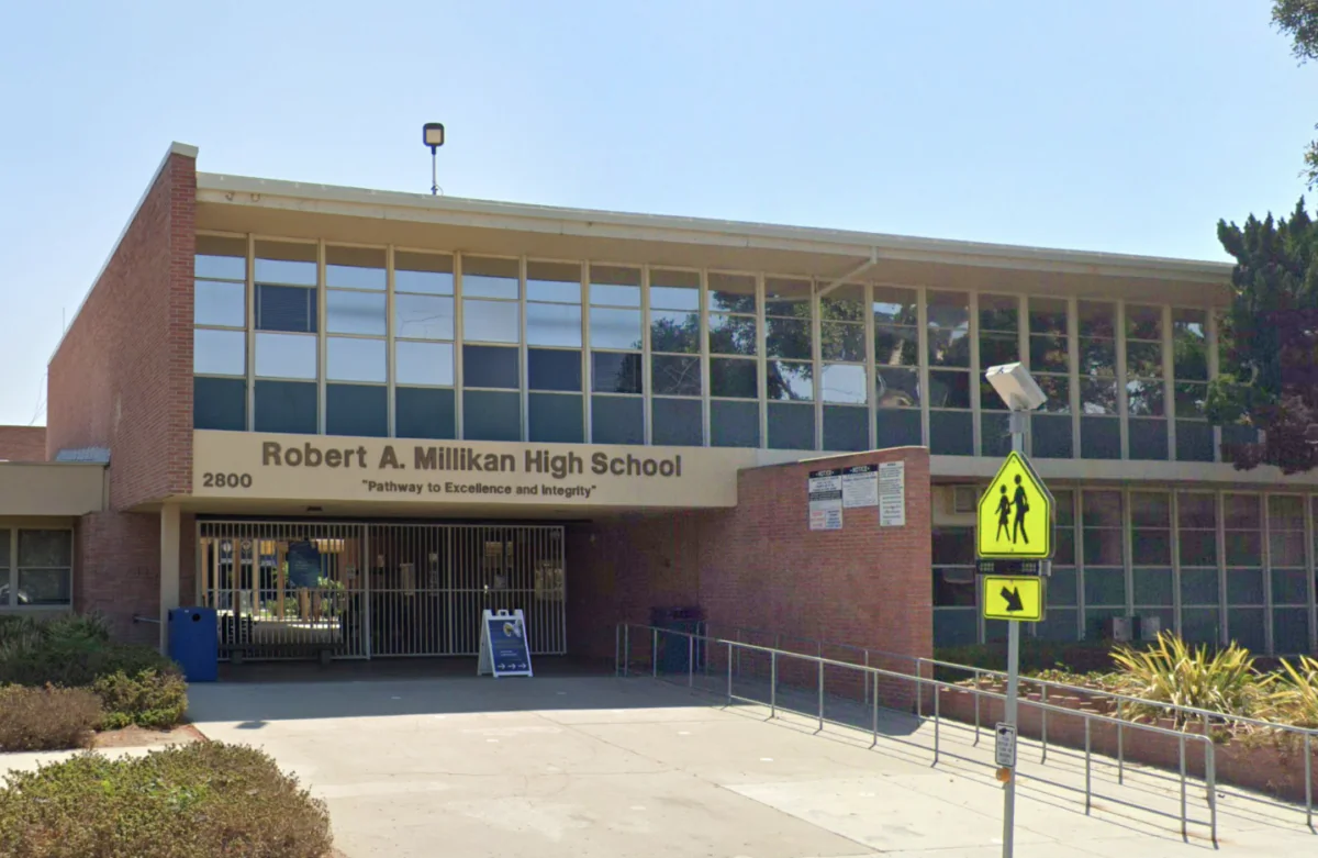 Millikan High School at 2800 Snowden Avenue in Long Beach, Calif. (Screenshot via Google Street View)