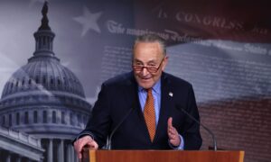 Senate Majority Leader Schumer Urges Protesters to Remain Peaceful After Trump Arraignment