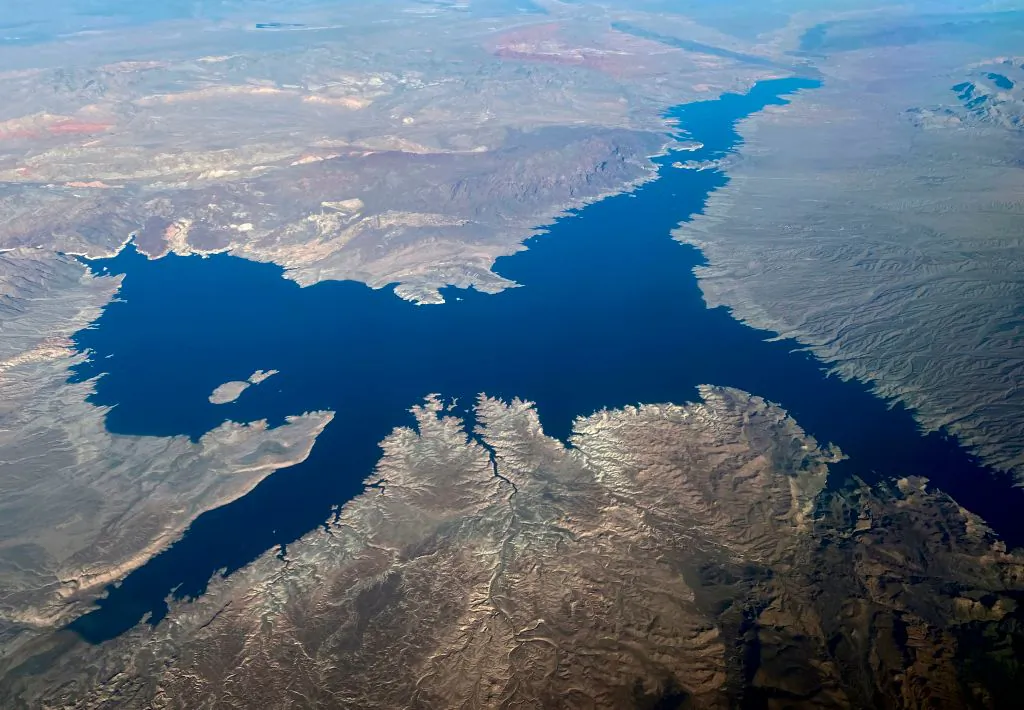 Lake Mead in Nevada on January 2, 2020. (Daniel Slim/AFP via Getty Images)