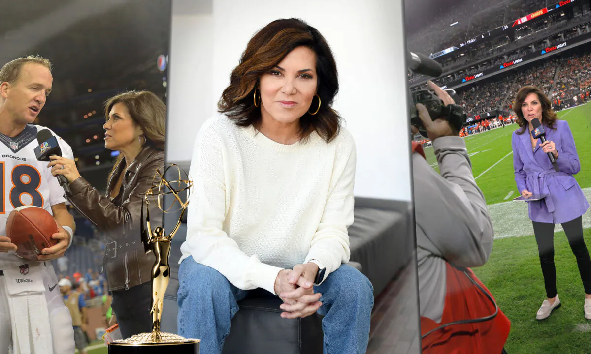 Left: (Doug Pensinger/Getty Images); Inset: (VALERIE MACON/AFP/Getty Images); Center:  (Courtesy of Michele Tafoya); Right: (Ethan Miller/Getty Images)